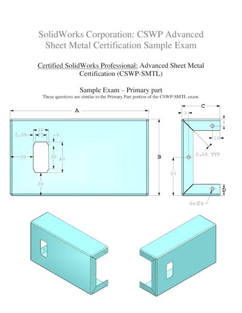 solidworks sheet metal certification|solidworks cswp practice pdf.